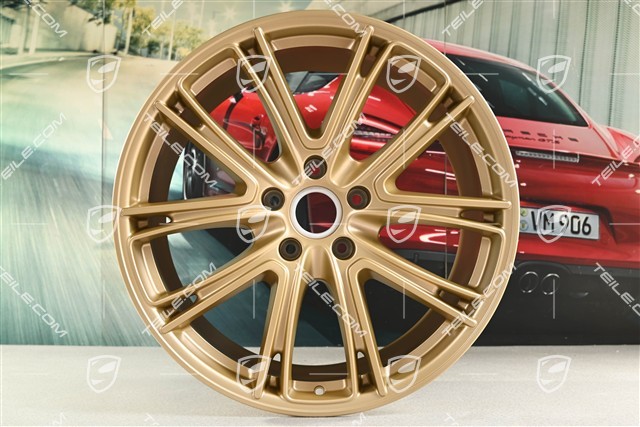 21" Felgensatz Panamera Exclusive, 9,5J x 21 ET71 + 11,5J x 21 ET69, Aurum