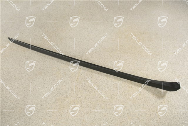 Windshield Water drain strip, A-pillar, black matte, R