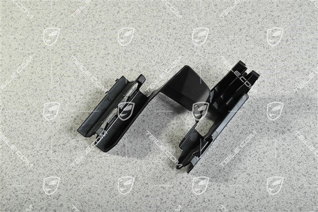 Air guide / duct, black matte, lower, R