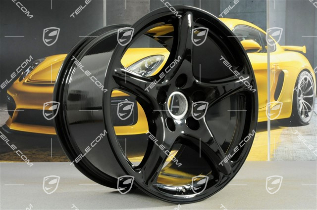 19" Felgensatz Carrera Classic, 8J x 19 ET57 + 11J x 19 ET51, schwarz hochglanz