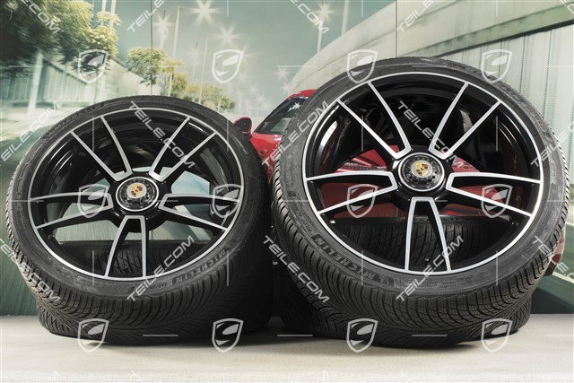 20/21-inch Turbo S winter wheel set, central lock wheel rims 8,5J x 20 ET40 + 11J x 21 ET66 + Michelin winter tyres 245/35 R20 + 305/30 R21