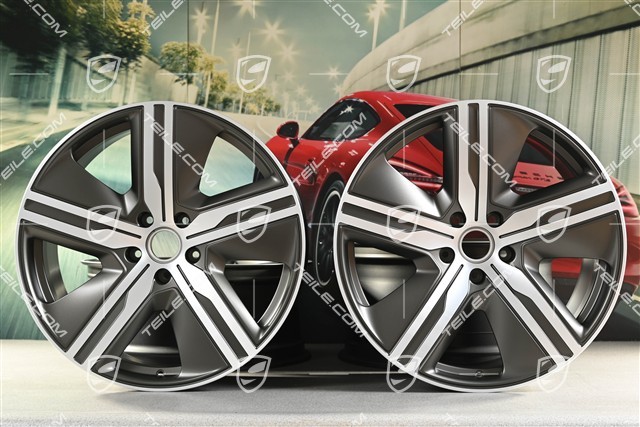 22" felgi Macan Exclusive Design, komplet, 9J x 22 ET29 + 11J x 22 ET47, Turbonit