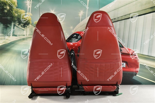 4200, Seats, el. adjustable, leather, memory, burgundy, set (L+R)