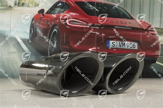 2,0L, Tail pipe, Black, L