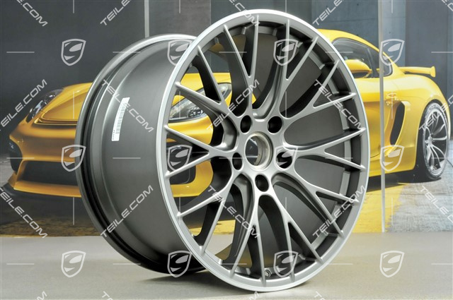 20" Komplet felg RS SPYDER Design, 8,5J x 20 ET49 + 11,5J x 20 ET56, platyna satynowy mat