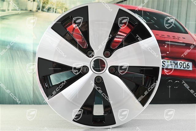 20" felga Macan 7,5J x 20 ET32, czarny wysoki połysk
