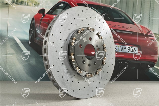 Brake disc, PCCB, minimally damaged at the edge, L