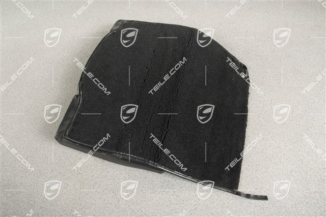 Back seat backrest, rear, leatherette, black, cabrio, R