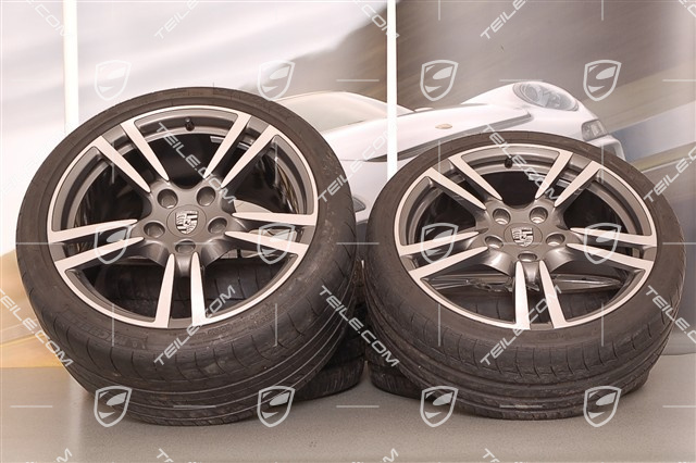19" Komplet kół letnich Turbo II, felgi 8J x 19 ET57+11J x 19 ET 51 + opony letnie 235/35 ZR 19 + 305/30 ZR 19, bez TPMS