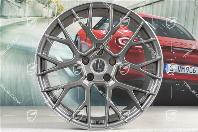 20+21" Felgensatz RS Spyder, Felgen: vorne 8,5J x 20 ET53 + hinten 11,5J x 21 ET67, platinum-seidenmatt