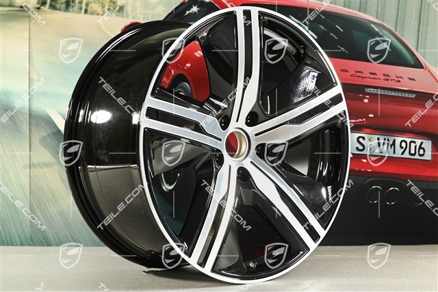 22" Felge Macan Exclusive Design, 11J x 22 ET47, schwarz hochglanz, links