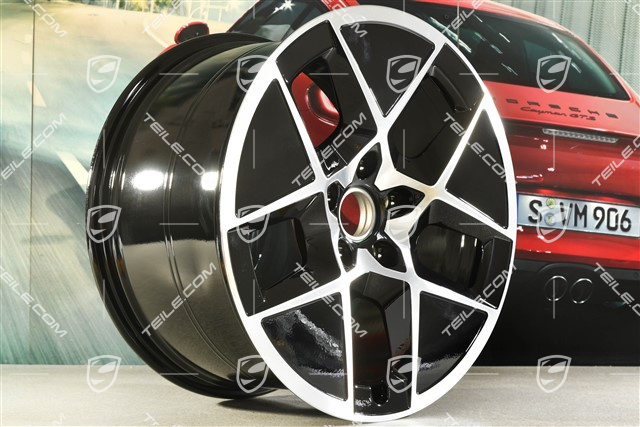 20-inch wheel rim Taycan Turbo Sport Aero, 11J x 20 ET60, black high gloss + glossy surface