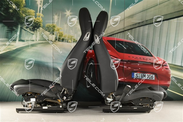 Sitze, el. einstellbar, 14 Wege, Heizung, Lordosenstütze, Leder, schwarz, Satz, L+R