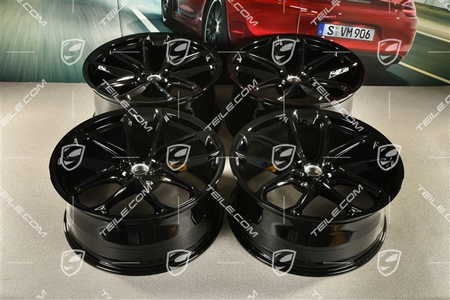 21-inch GT Design, alloy wheels set, 9,5J x 21 ET27 + 10J x 21 ET19, black high gloss