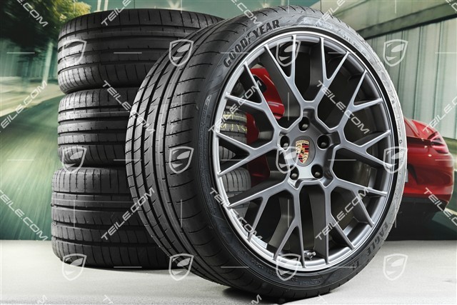 20+21" RS Spyder Sommerräder Satz, Felgen 8,5J x 20 ET50 + 11,5J x 21 ET79, Goodyear Sommerreifen 245/35 R20 + 315/30 R21
