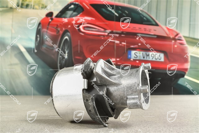 Bonded rubber mounting for rear suspension subframe, rear
