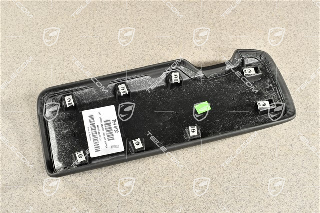 Lid with Porsche crest, black