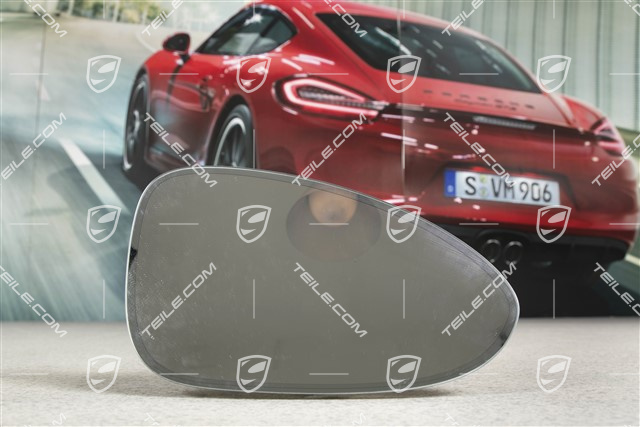 Spiegelglas, konvex, automatisch abblendbar, separat beheizbar, R