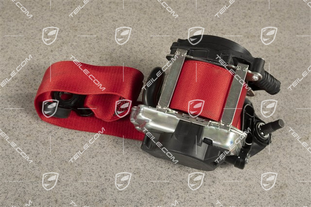Targa / Coupe, Seat belt, front, Guards Red, L=R