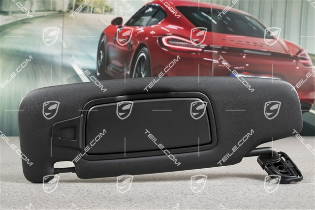 Sonnenblende, mit Spiegel, Schwarz, Coupe, L