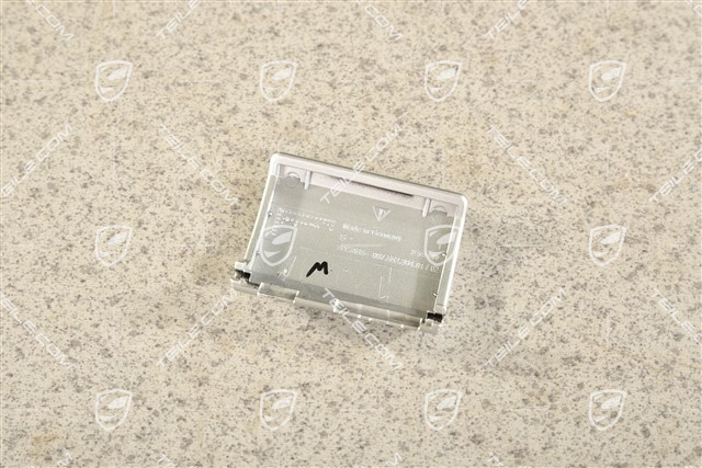 Dashboard / cup holder trim moulding, LHD, Galvano silver, L
