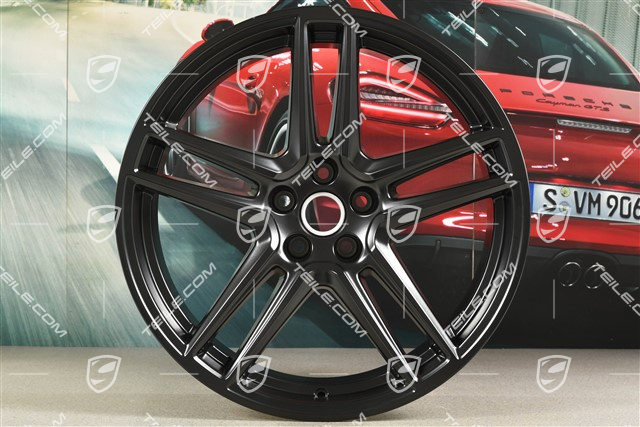 20-inch wheel rim "Macan Turbo", 9J x 20 ET26, BORBET, black satin mat