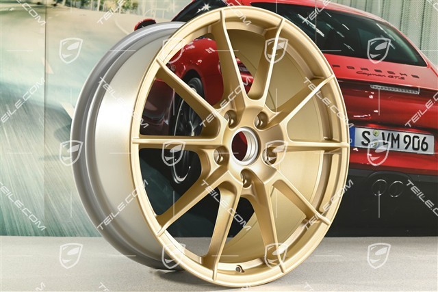 20" Felge "Spyder" / "718 Sport", 8,5J x 20 ET57, aurum seidenmatt