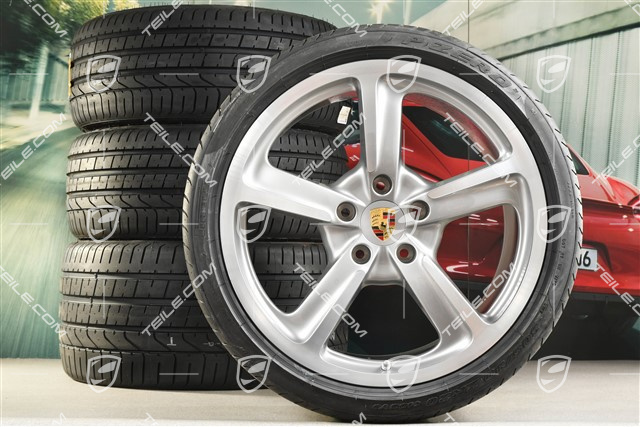 20" SportTechno Sommerräder Satz, Felgen 9J x 20 ET51 + 11,5J x 20 ET68 + NEUE Pirelli P Zero Sommerreifen 245/35 R20 + 305/30 R20, mit RDK-Sensoren