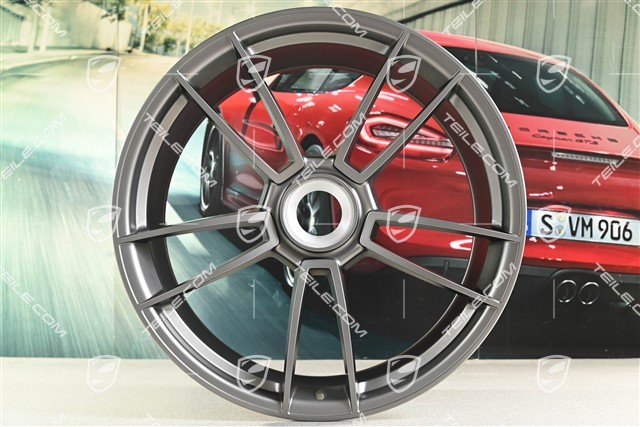 21" Felge Turbo S, 11J x 21 ET66, Platinum Seidenmatt