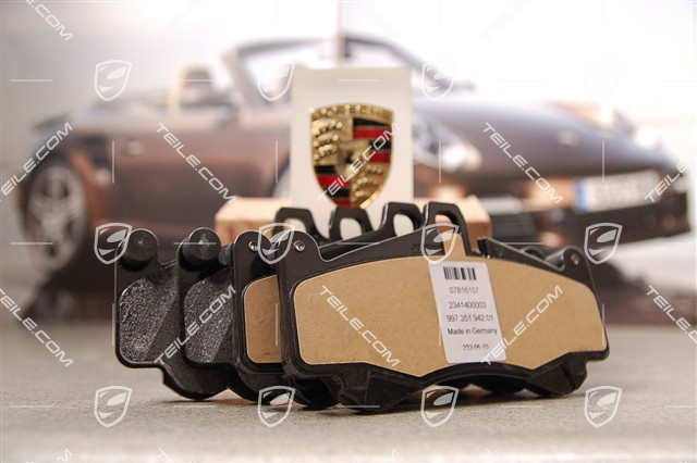 Brake pad set (L+R), front, Turbo