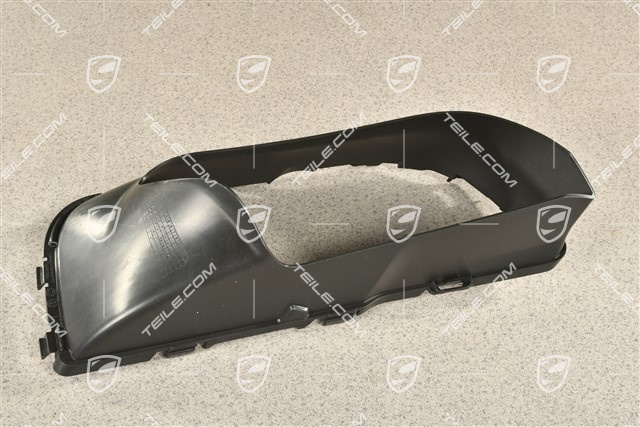 GTS / Turbo, Air duct / guide, Satin black, L