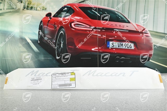 Dekorfolie Satz, Schriftzug MACAN T Silber