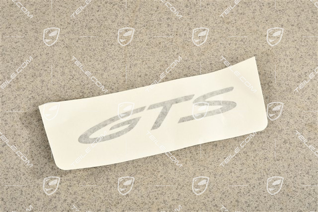 Folia samoprzylepna boczna z napisem GTS, czarny mat, L=R