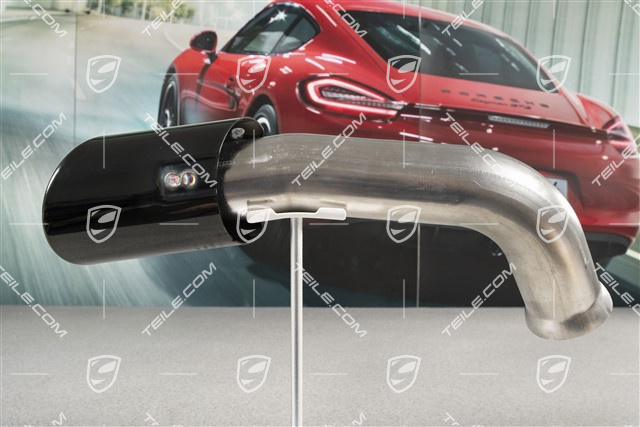 Tail pipe, outer, black, L