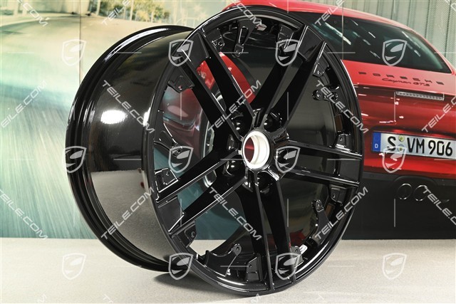 21" Exclusive Design wheel, 11.5J x 21 ET66, rear, high-gloss black, R