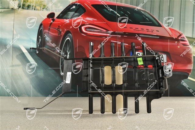 Front seat backrest support grille