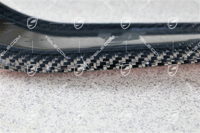 Einstiegleiste Carbon, "TARGA" Schrüftzug, LINKS