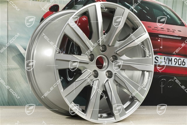 20" wheel rim Taycan Tequipment Design, 11J x 20 ET60, platin silver