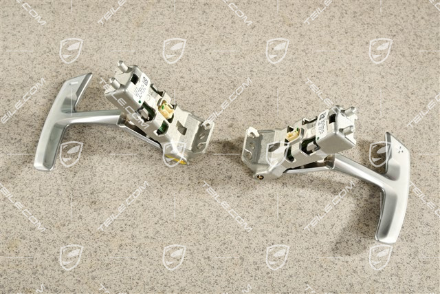 Lenkrad Schaltwippen, Galvanosilber, L+R