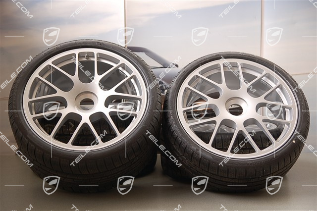 19" Komplet kół zimowych RS Spyder, felgi na centralną śrubę 8,5J x 19 ET56 + 11J x 19 ET51, opony 235/35 R19 + 295/30 R19, z czujnikami RDK