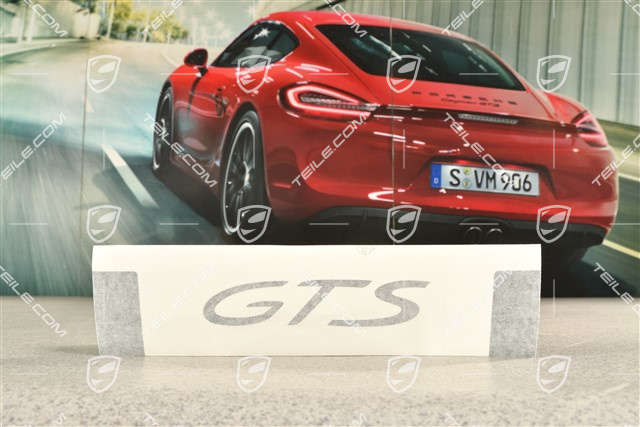 GTS FL, Folia samoprzylepna boczna z napisem GTS, czarny mat, L=R