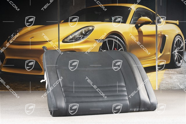 Notsitzrückenlehne / Rücksitz / Rückenlehne, hinten, Kunstleder, schwarz, coupe, R