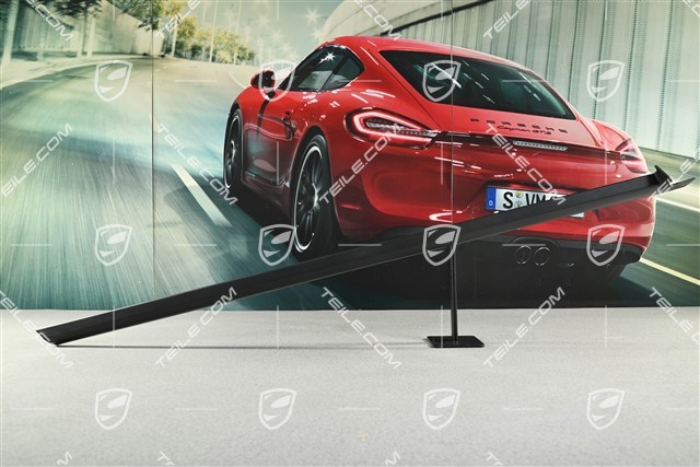 Listwa progowa, przednia, czarna satyna, L