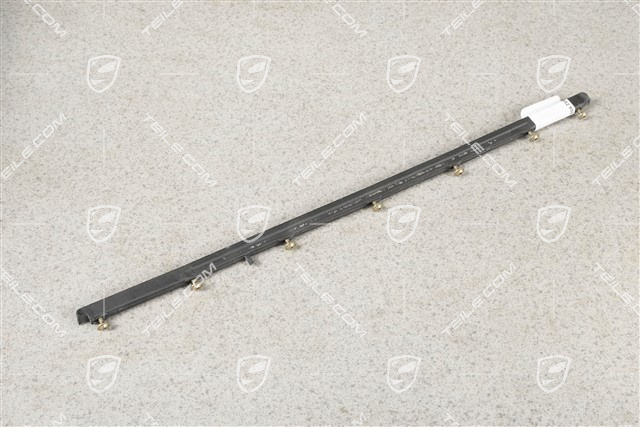 Dashboard trim, Leather, Black, Passanger side