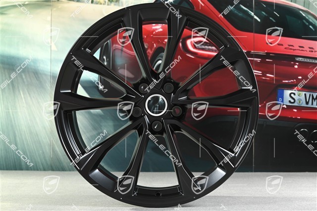 19"-inch alloy wheel set Macan Design, 8,5J x 19 ET21 + 9J x 19 ET21, black satin-matt
