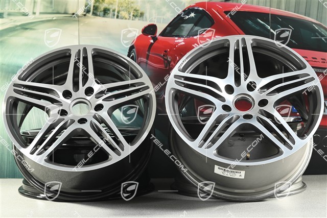 19-inch TURBO I wheel set, front 8J x 19 ET57+ rear 9,5J x 19 ET46