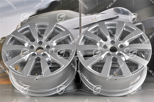 20-inch Cayenne SportDesign II wheel set, 9J x 20 ET57, silver
