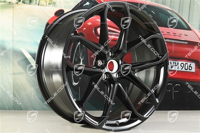 21" Felge "GT Design", 9,5J x 21 ET27, schwarz seidenmatt