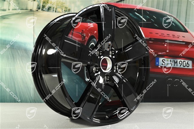 20" Felgensatz Carrera Sport, 8,5J x 20 ET57 + 10,5J x 20 ET51, schwarz hochglanz