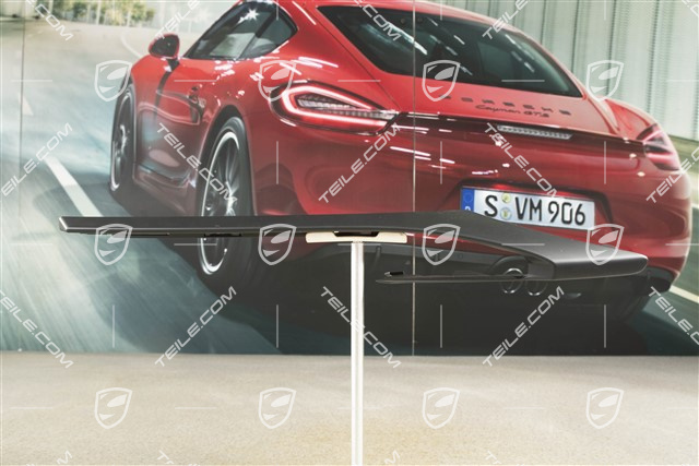 Front bumper disc / trim, GTS/Sport Design Package, Matt Black, R